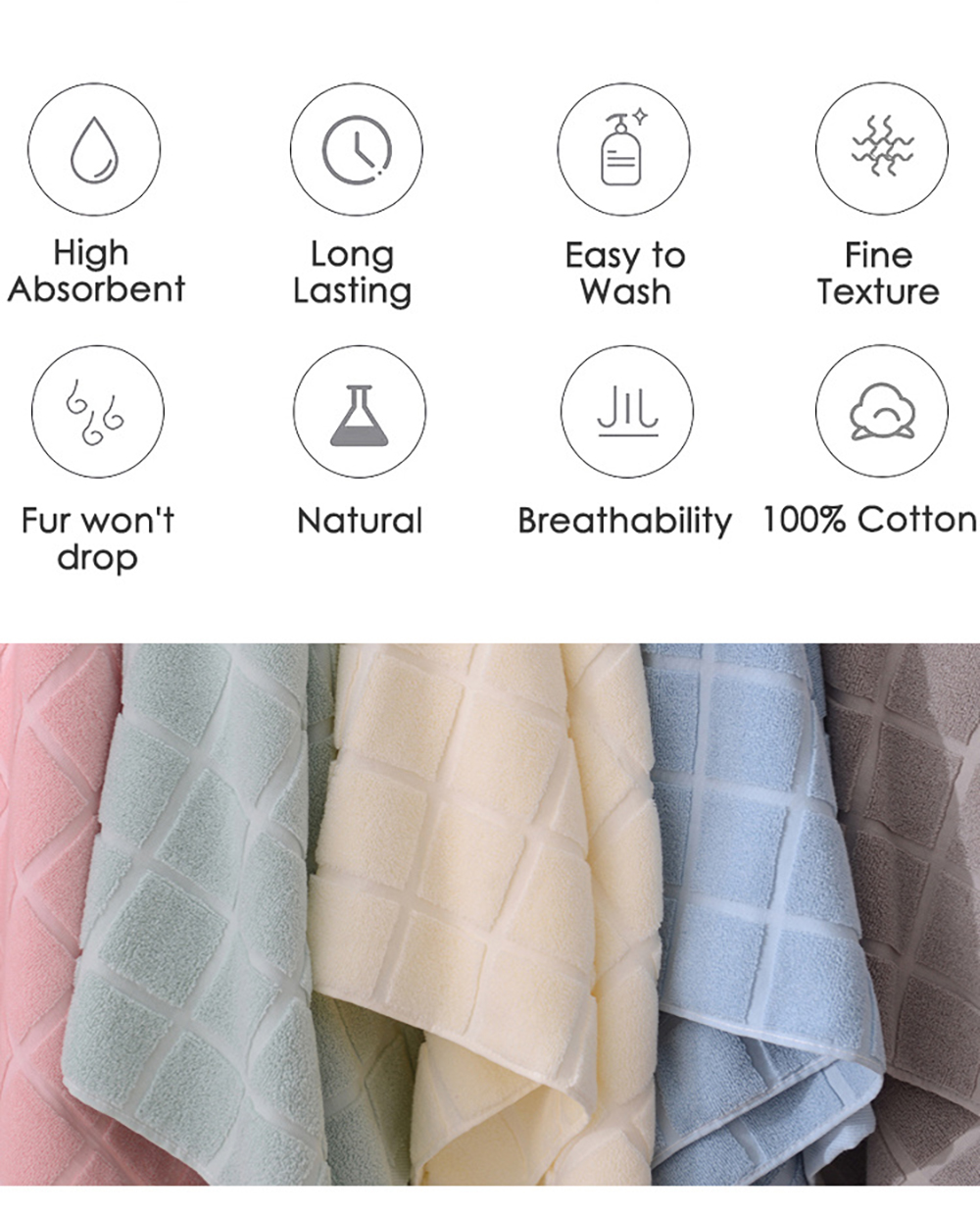 Pure Cotton Bath Towel-5